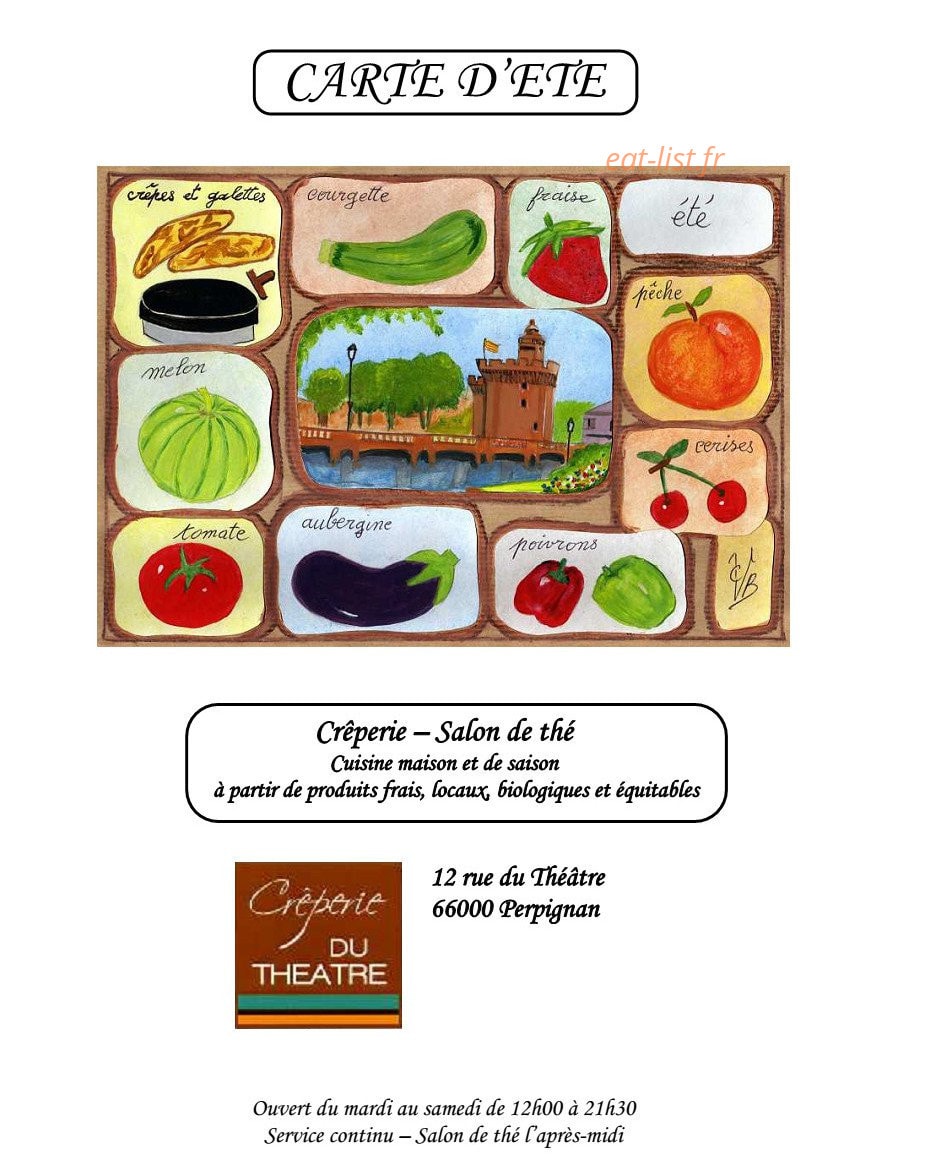 Crêperie du Théâtre — carte page 1
