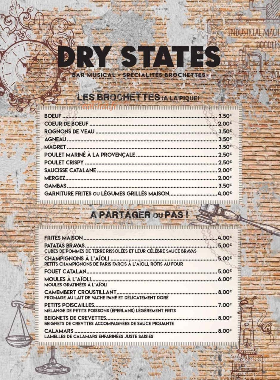 Dry States — carte page 1