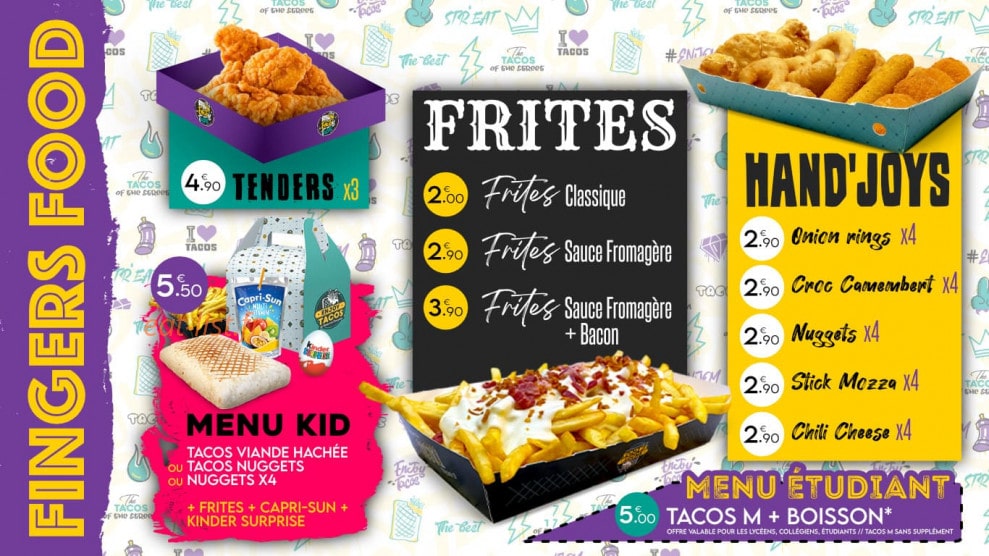 Enjoy Tacos — carte page 3