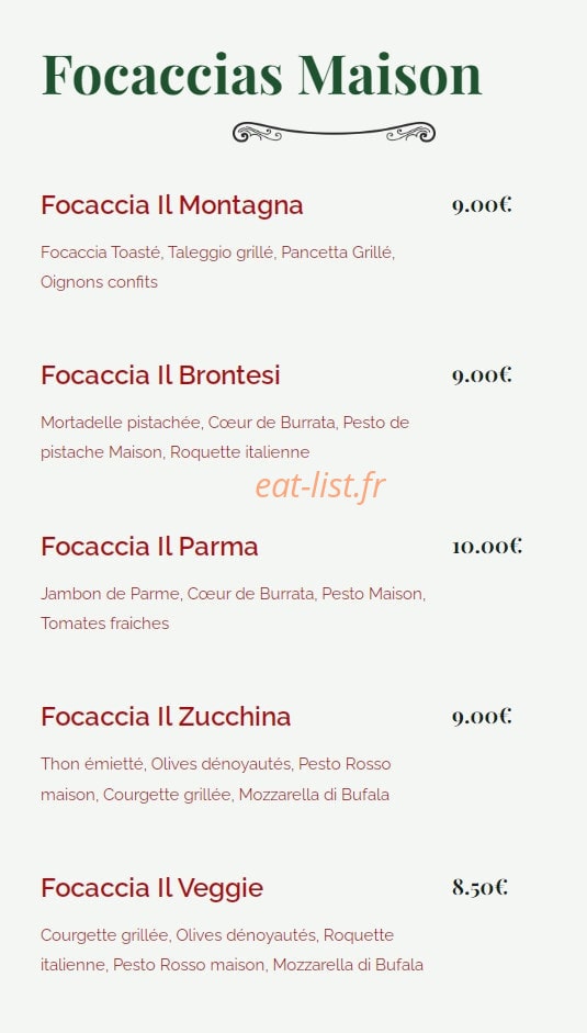 Fricaccia — carte page 5