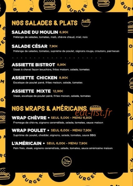 Home Burger — carte page 2