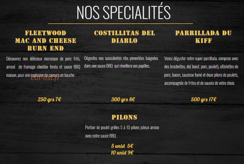 Kiff ton BBQ — carte page 3