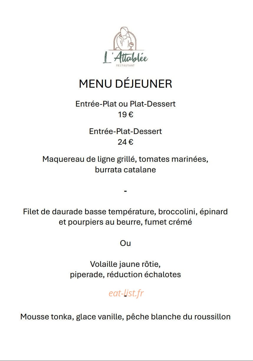 L'Attablée — carte page 2