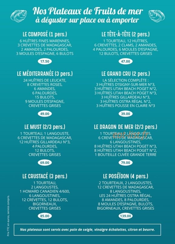 L'écailler du Castillet — carte page 1