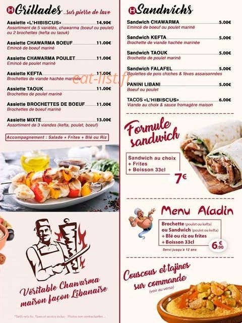 L'Hibiscus — carte page 4