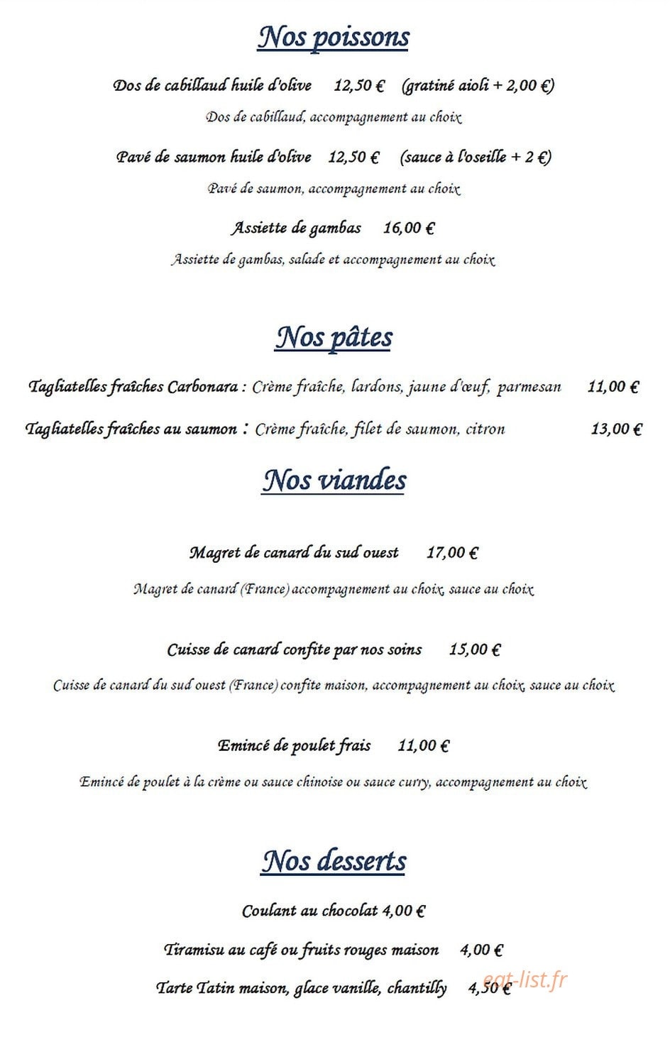L'instant plaisir — carte page 9