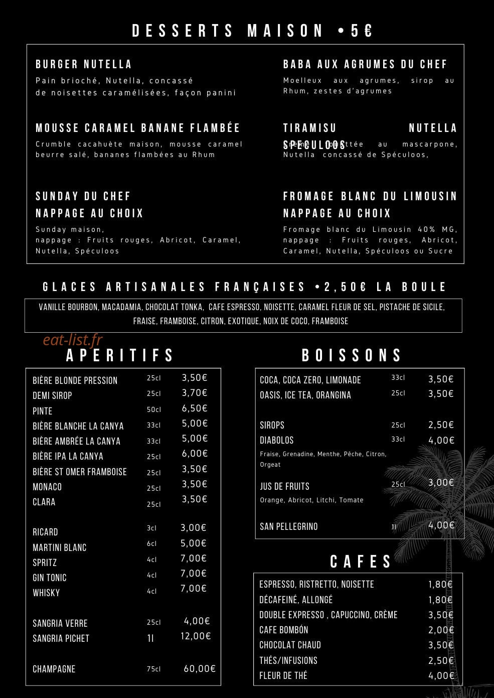 La Brasserie du Burger — carte page 2