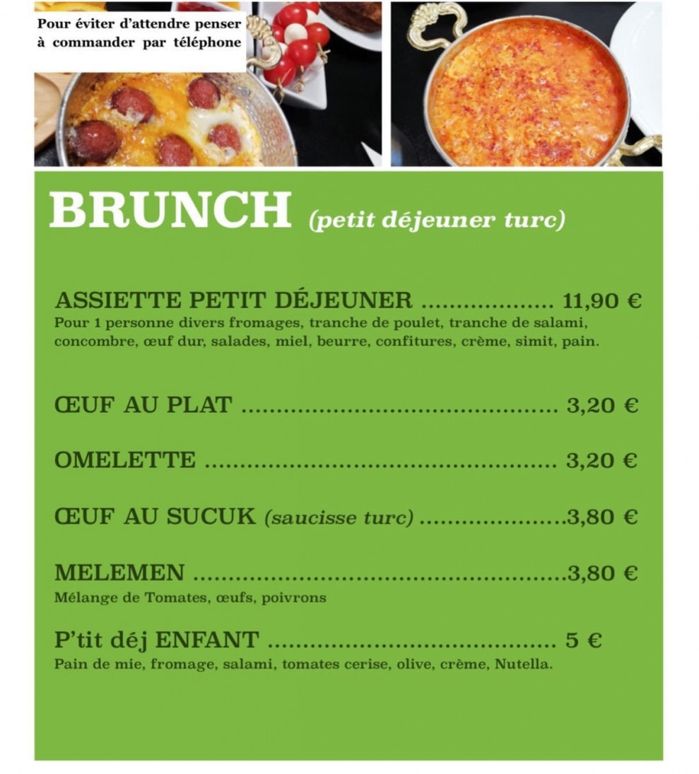 La pâtisserie Moda — carte page 2