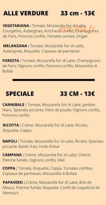 La pizzeria dei Tatuati — carte page 3