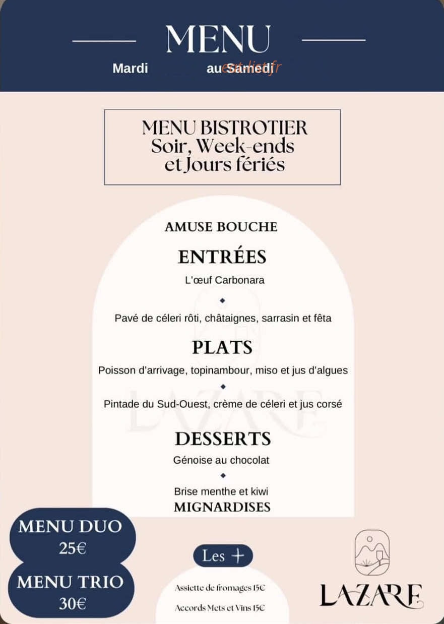 Lazare — carte page 1