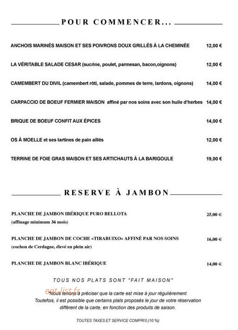 Le Divil — carte page 1