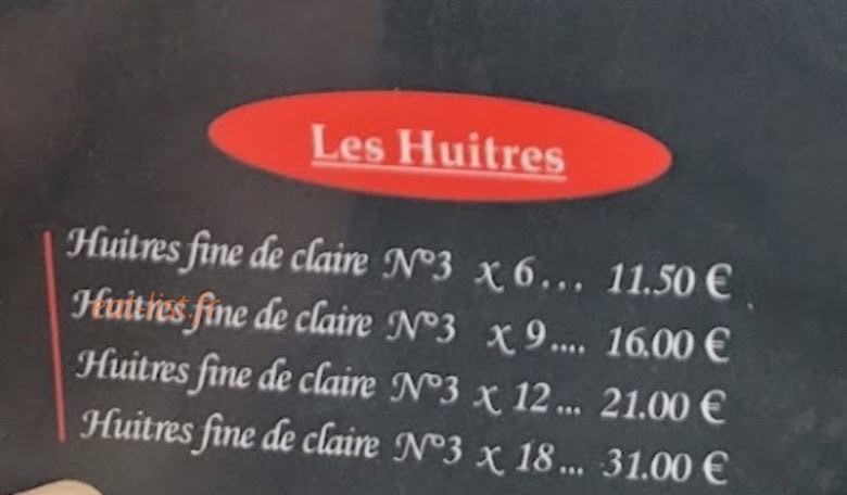 Le Grand Café de la Paix — carte page 2
