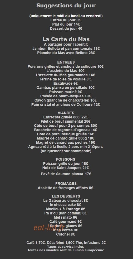 Le mas chabry — carte page 1