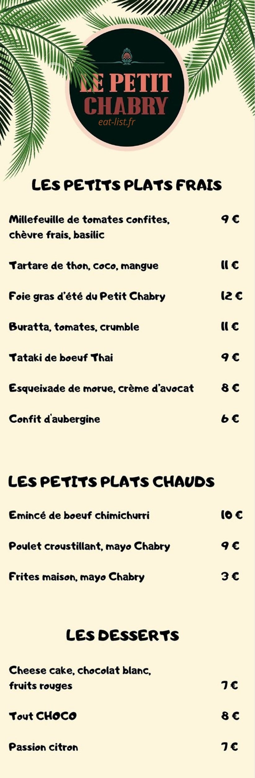 Le Petit Chabry — carte page 1