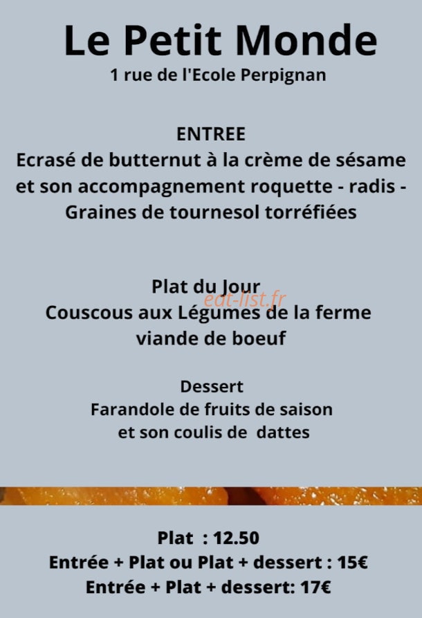 Le Petit Monde — carte page 1