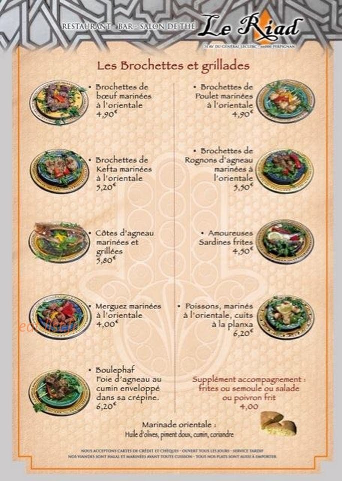 Le Riad — carte page 10