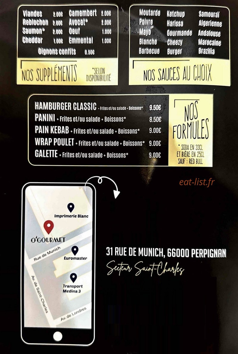 Le Snack O'Gourmet Saint-Charles — carte page 3