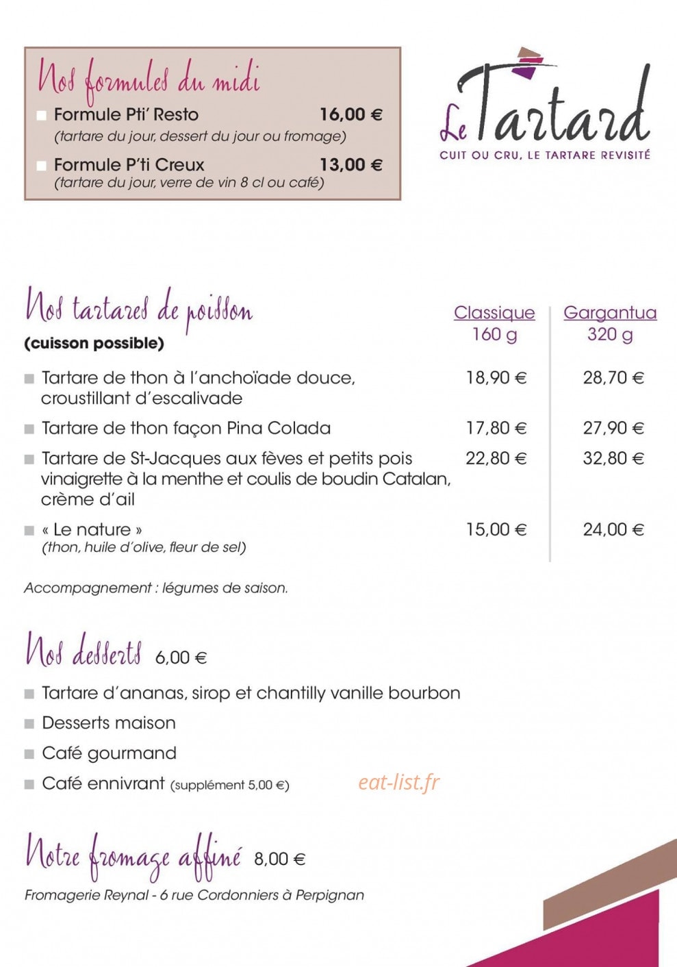 Le Tartard — carte page 2