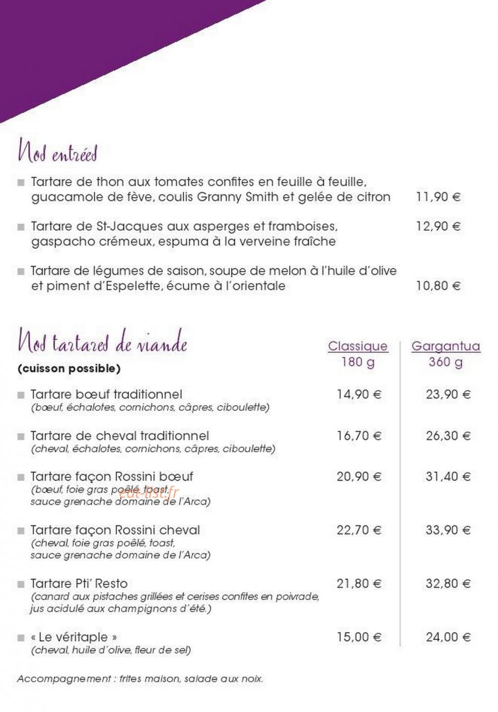Le Tartard — carte page 1