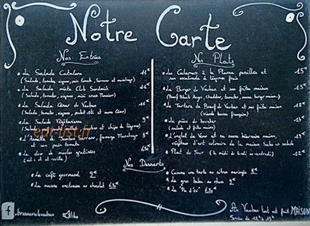 Le Vauban — carte page 2