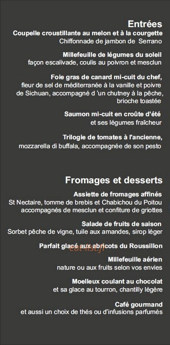 Les Saisons — carte page 1