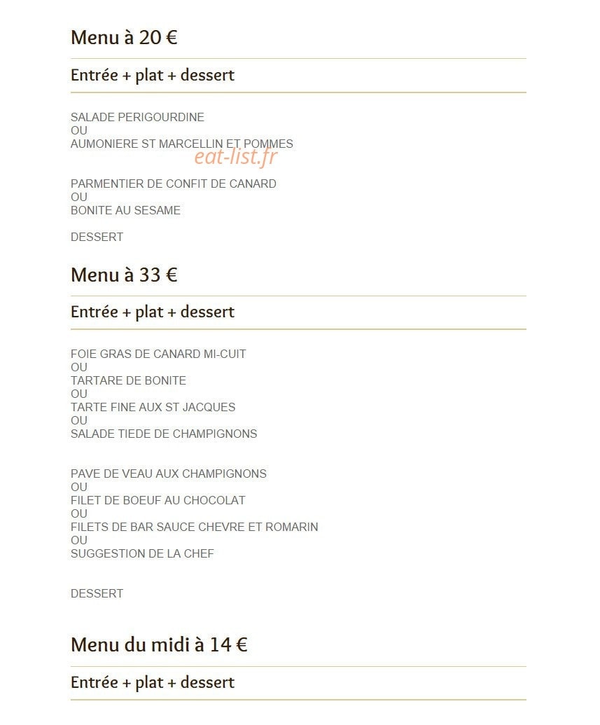 Lou Grilladou — carte page 2