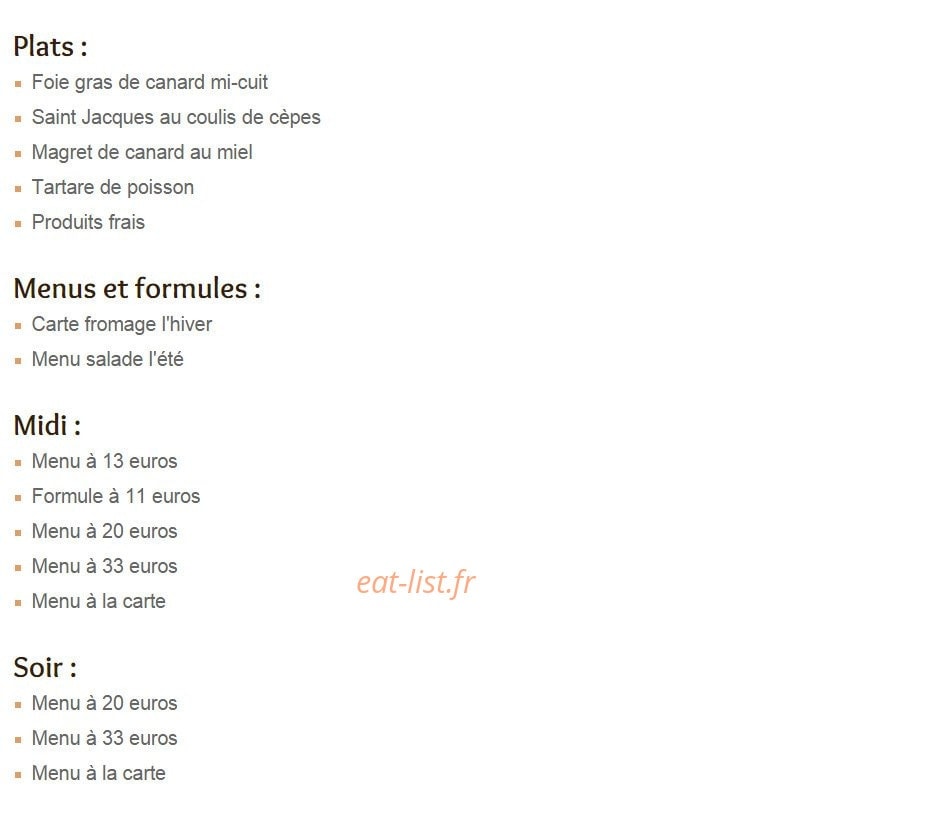 Lou Grilladou — carte page 3