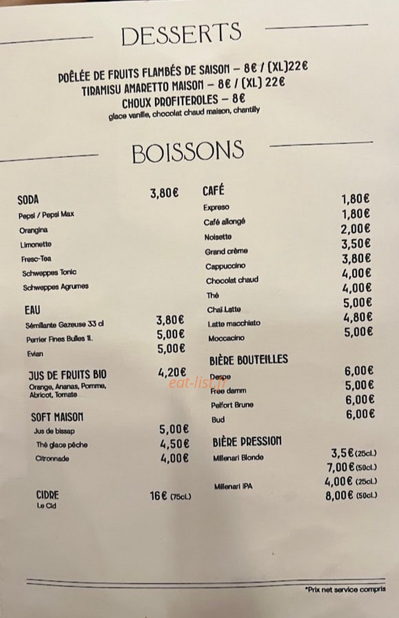 Maison Dahlia — carte page 2