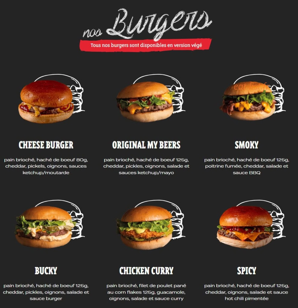 My Beers — carte page 1