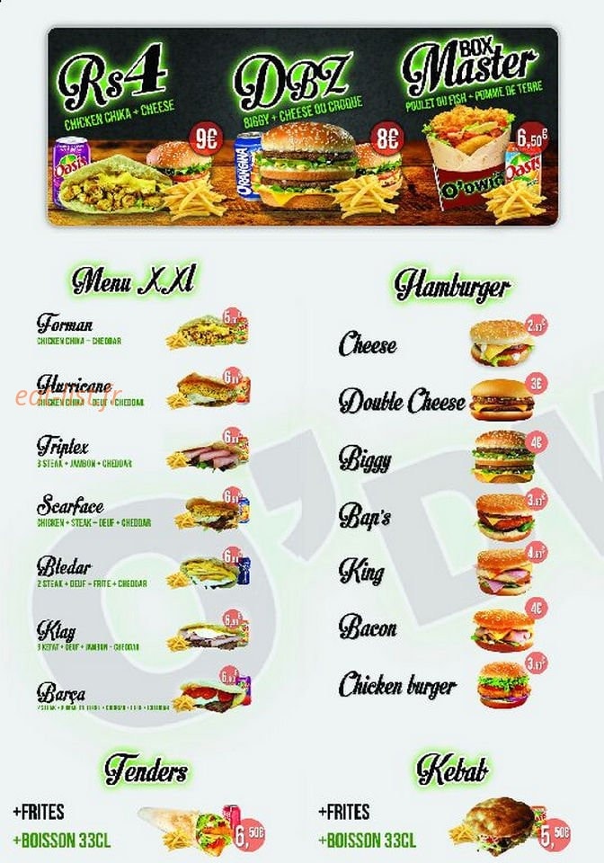 O dwich — carte page 1