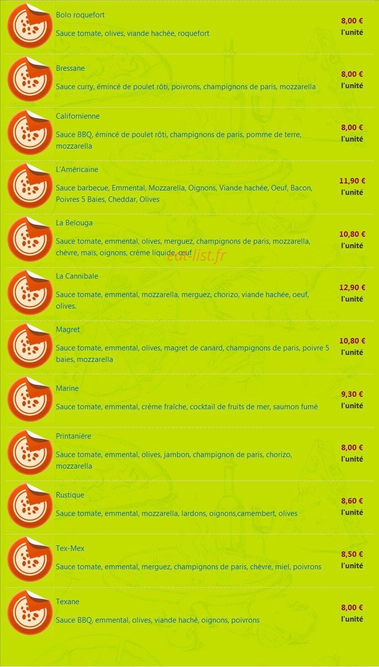 Pizza Belouga — carte page 3