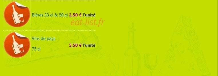 Pizza Belouga — carte page 16