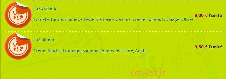 Pizza Belouga — carte page 6