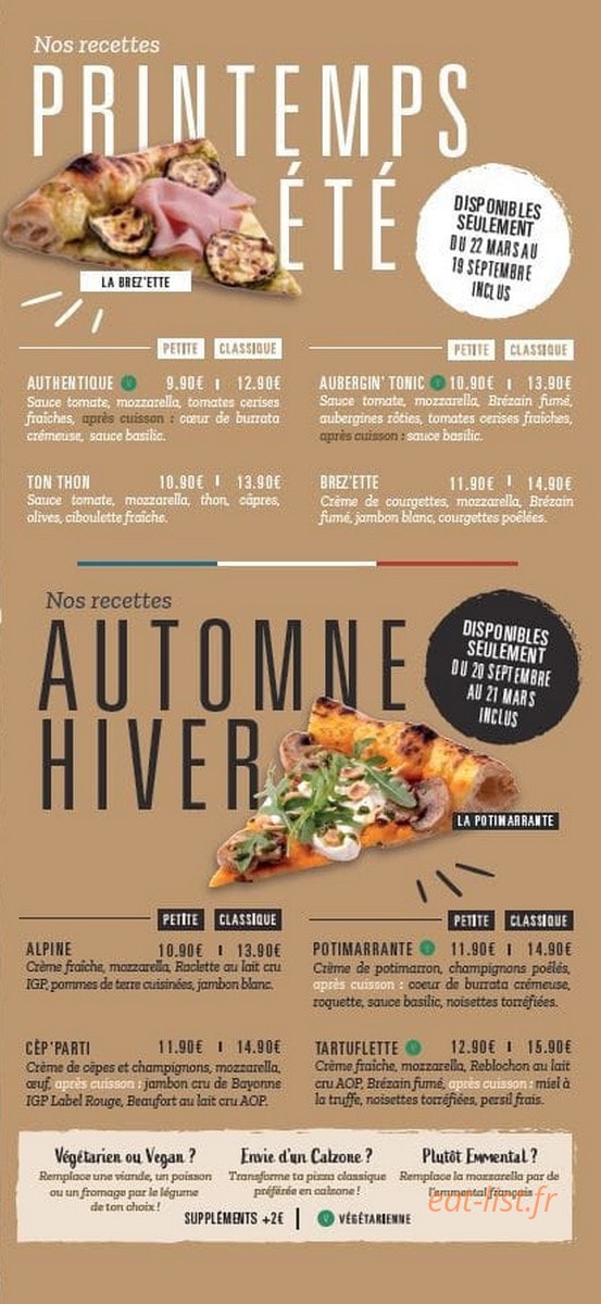 Pizza Cosy Perpignan — carte page 3