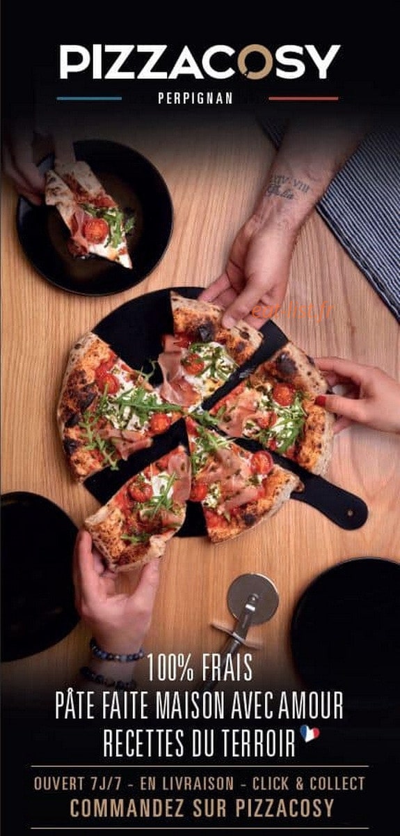 Pizza Cosy Perpignan — carte page 1