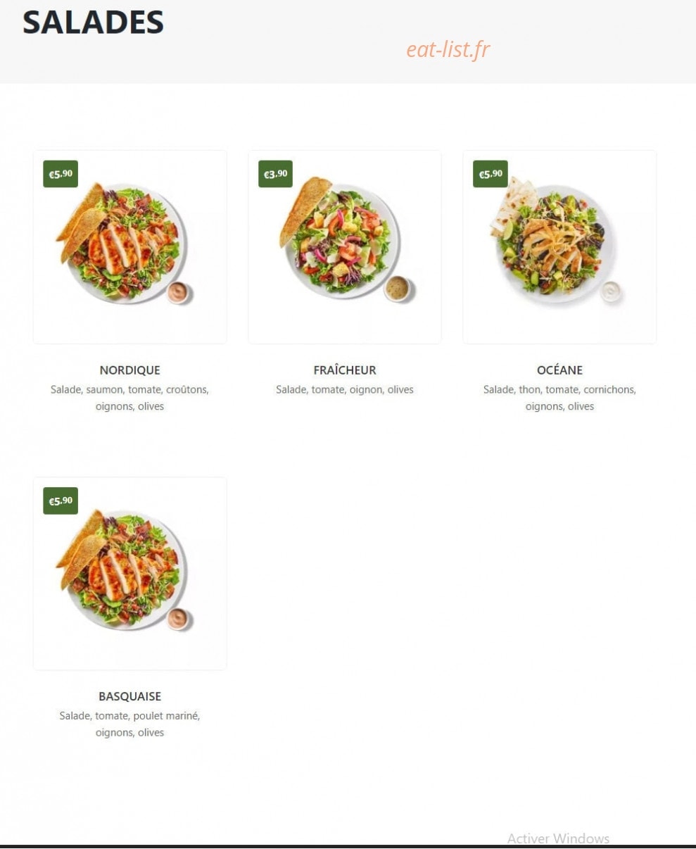 Pizza House — carte page 8