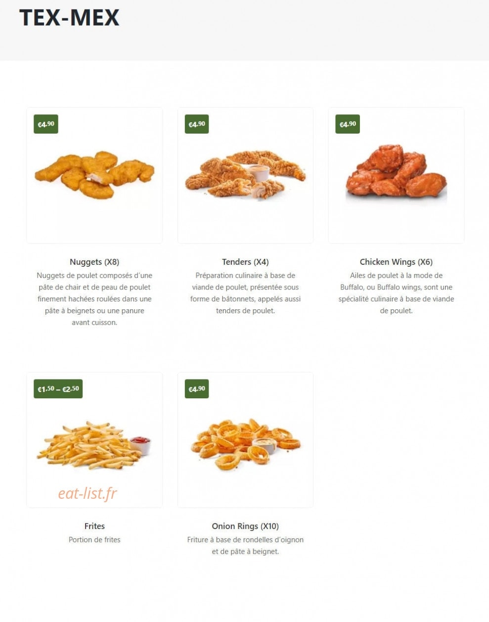 Pizza House — carte page 6