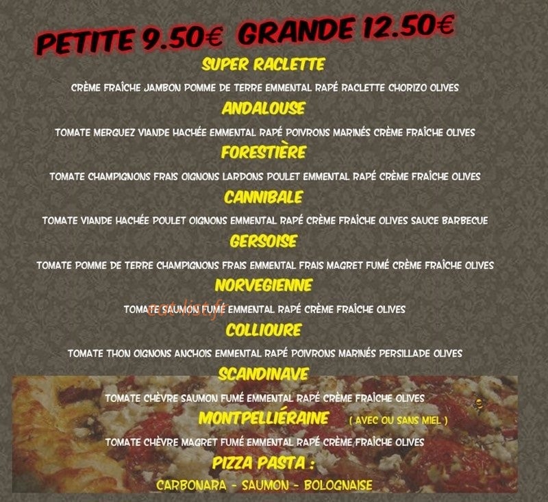 Pizza le Ventrayou — carte page 3