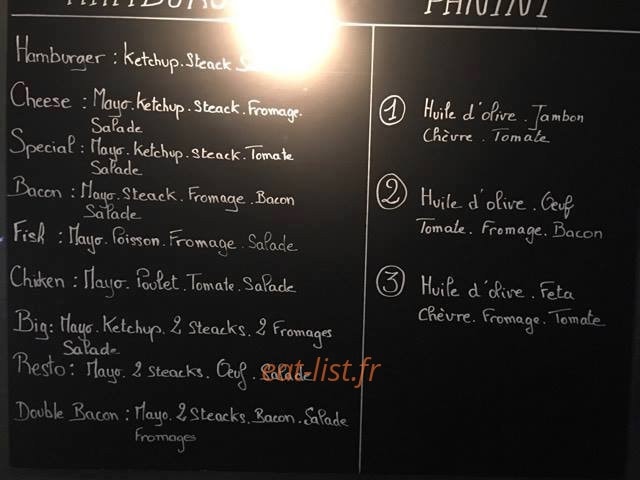 Resto Burger — carte page 3