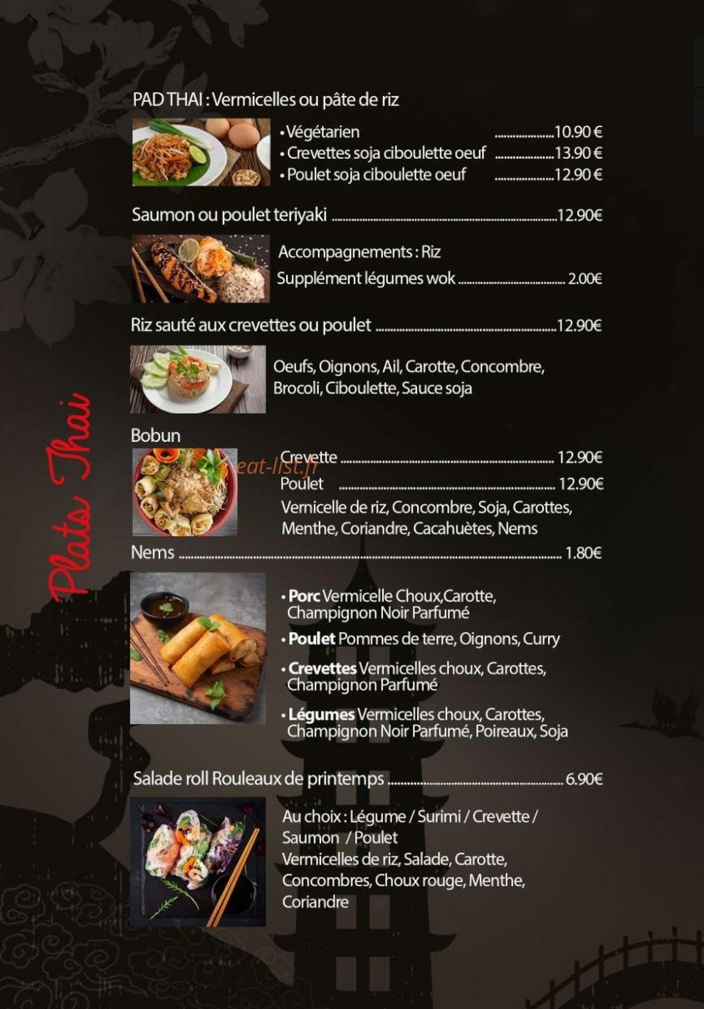 SabaiDee Sushi — carte page 3