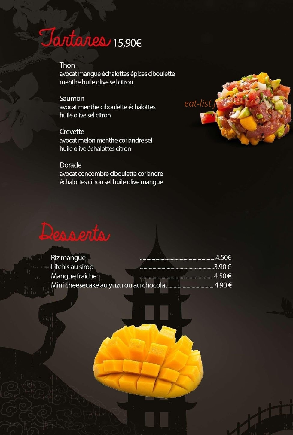 SabaiDee Sushi — carte page 11