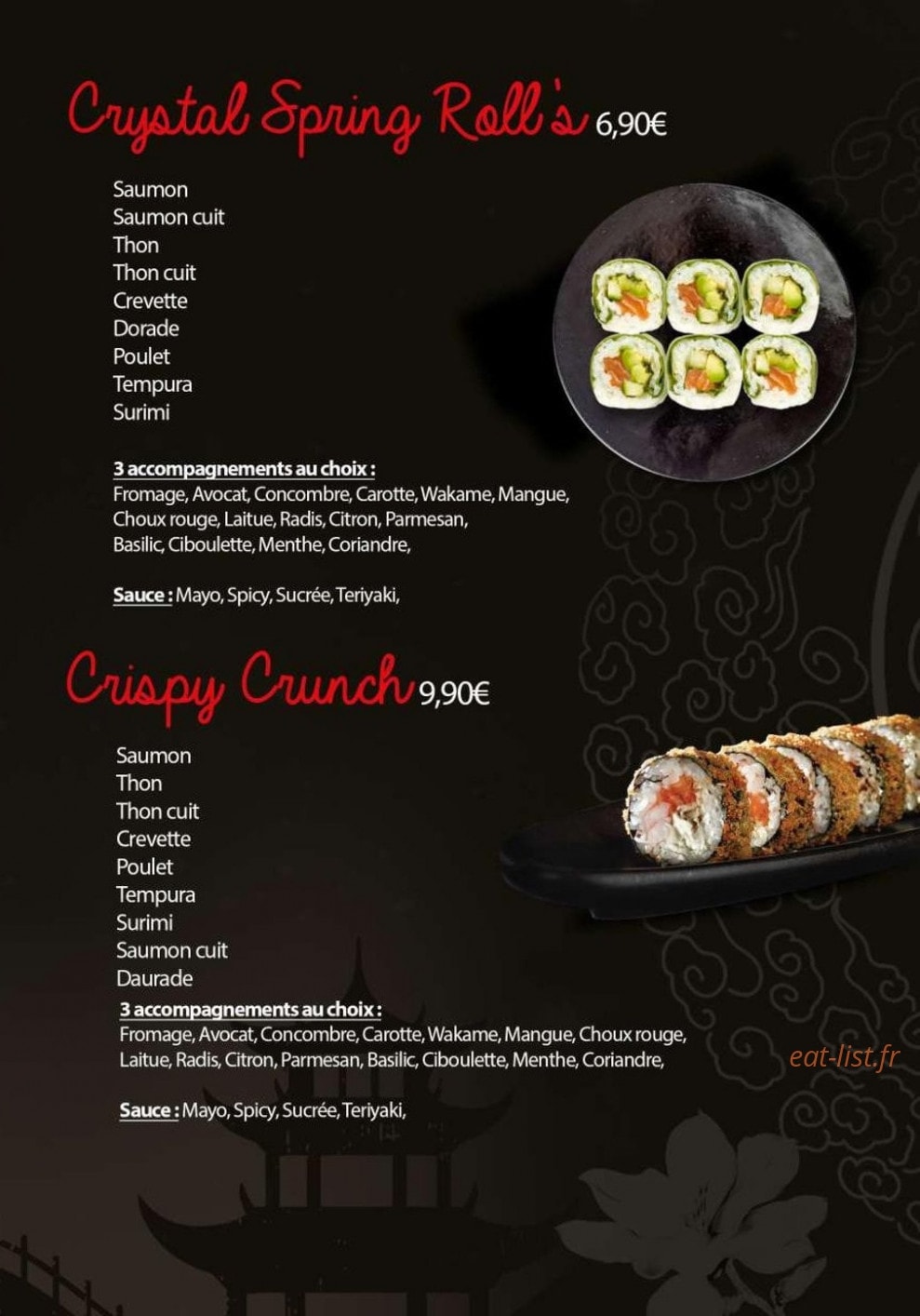 SabaiDee Sushi — carte page 6