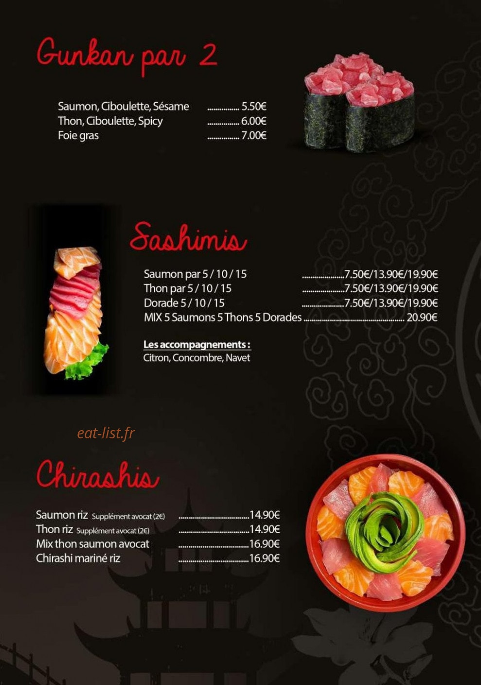 SabaiDee Sushi — carte page 8