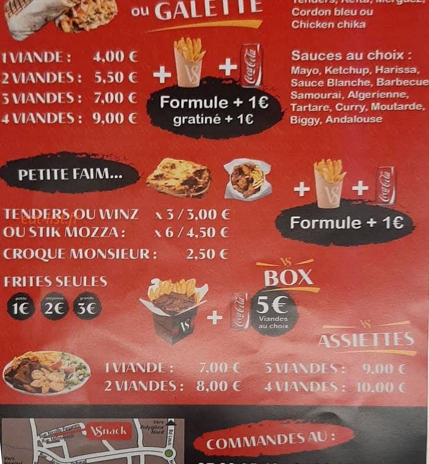 VSnack — carte page 2
