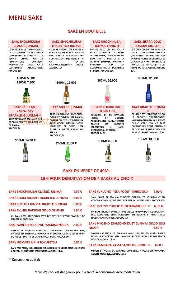 Yori Izakaya — carte page 4