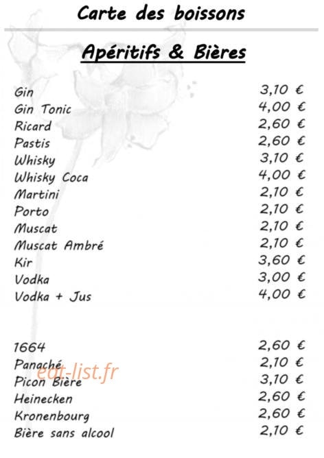 Le Relais de St-Marsal — carte page 6