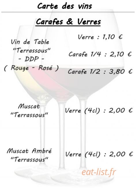 Le Relais de St-Marsal — carte page 8