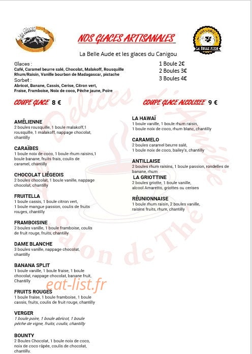 Les Delices D'Amelie — carte page 5