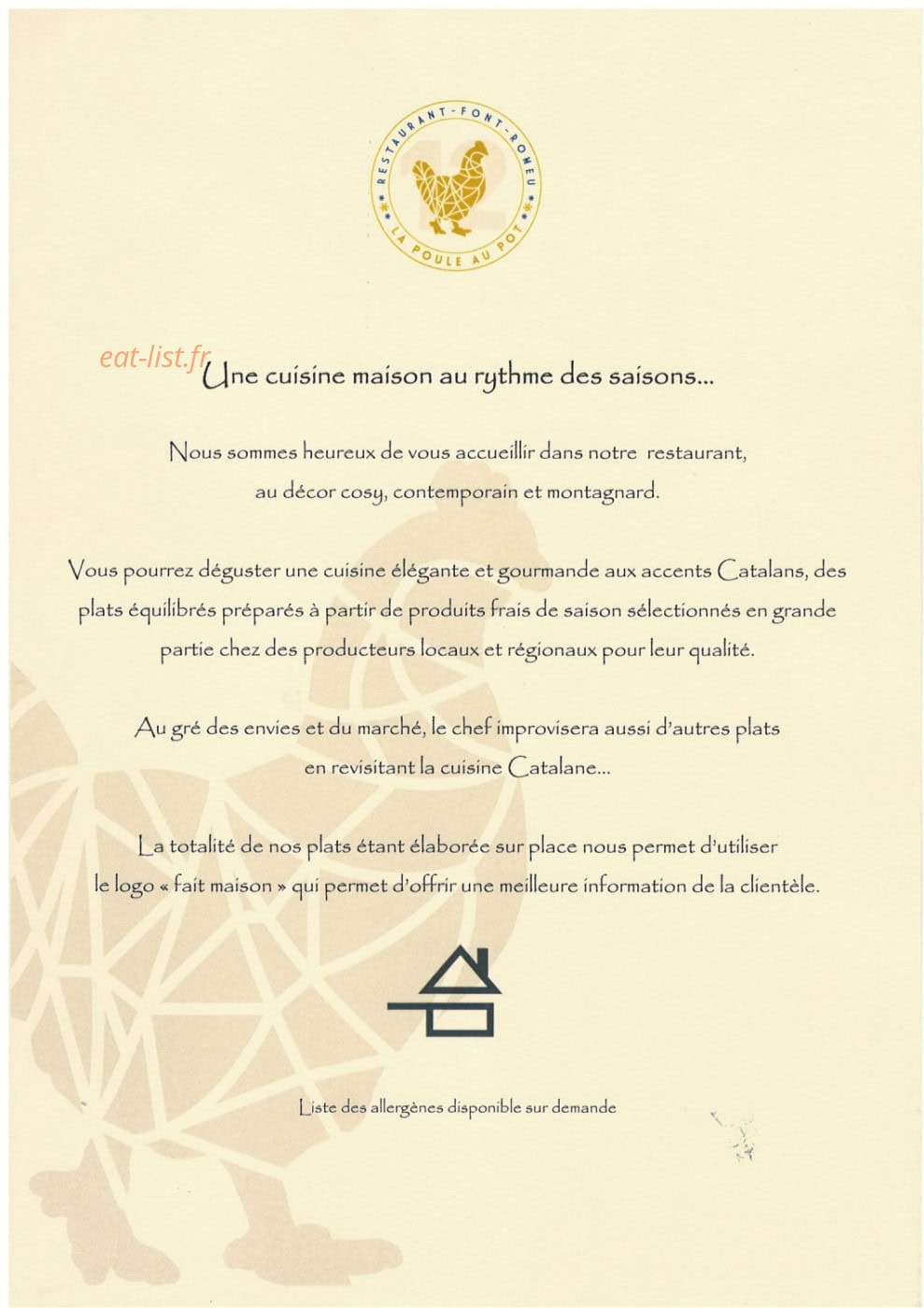 Hôtel Le Grand Tétras — carte page 1