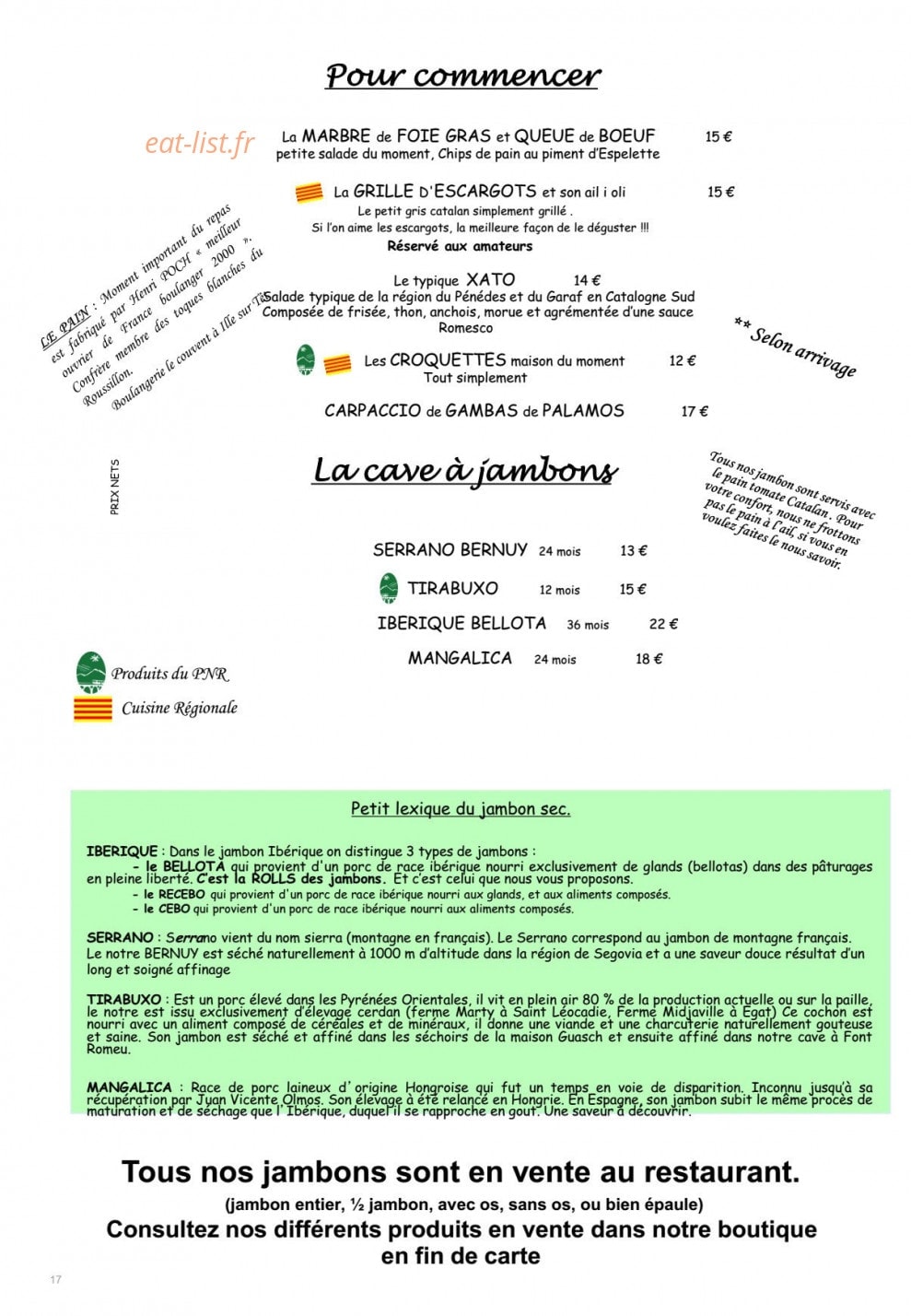 La Chaumière — carte page 2